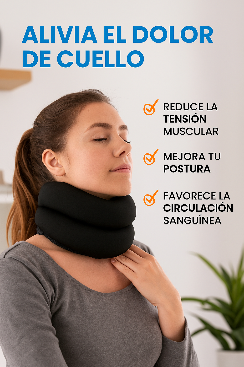 Corrector Cervical Ergonómico – Alivio del Dolor y Tensión en el Cuello